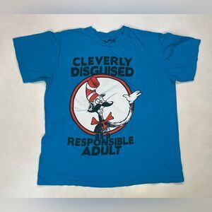 Dr Seuss Cleverly Disguised As A Resposible Adult Graphic T-shirt Women Large